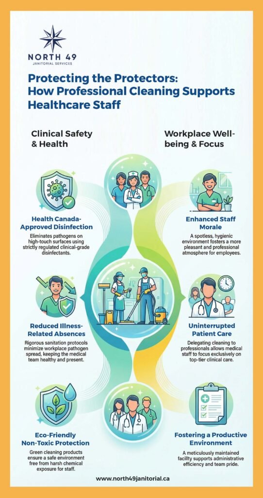 Healthcare cleaning benefits staff well-being